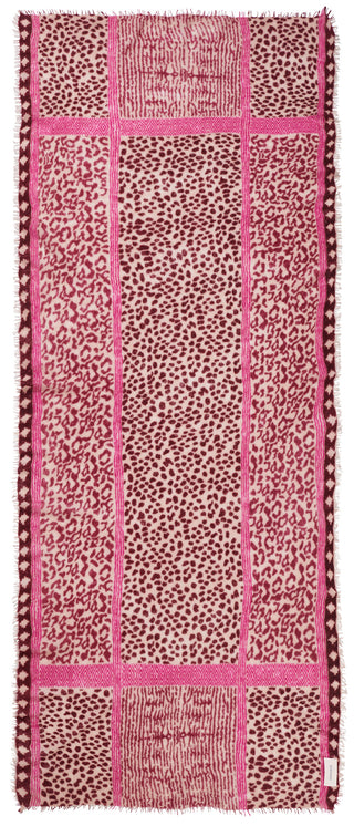 Kaschmirschal Savanne Multi Bordo – bedruckt, 100 % Cashmere | PURSCHOEN