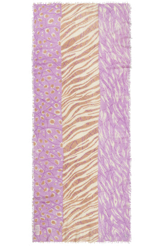 Kaschmirschal Tansania Flieder – bedruckt, 100 % Cashmere | PURSCHOEN