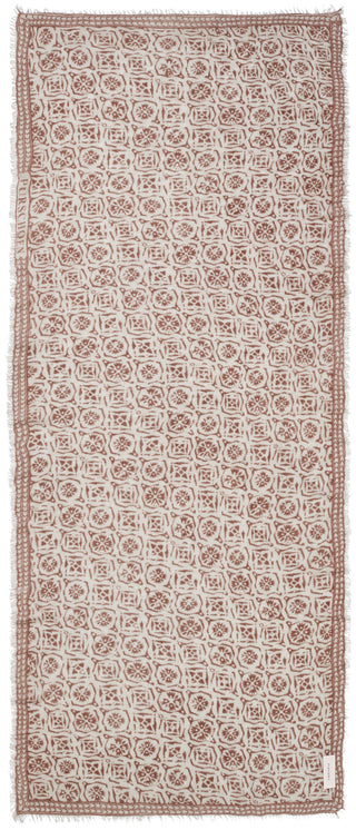 Kaschmirschal Kaleidoskop Eisblau Asphalt – bedruckt, 100 % Cashmere | PURSCHOEN