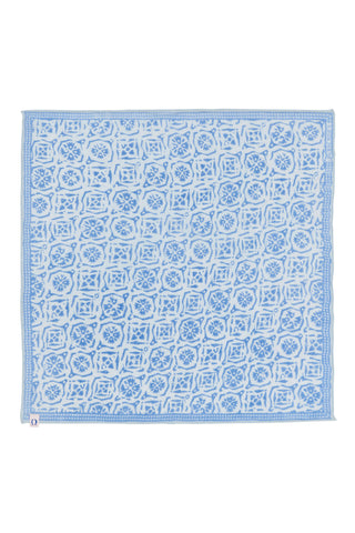 Nickituch Kaleidoskop Bleu Sky Blue – edles Halstuch & Bandana | PURSCHOEN