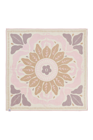 Nickituch Flower Puder Rose – edles Halstuch & Bandana | PURSCHOEN