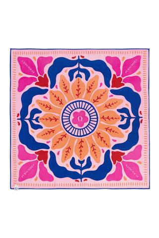 Nickituch Flower Puder Pink – edles Halstuch & Bandana | PURSCHOEN