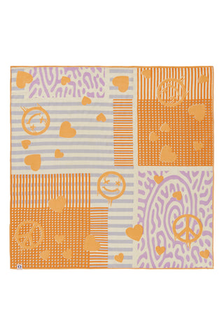Nickituch Peace of Heart Multi 2 – edles Halstuch & Bandana | PURSCHOEN