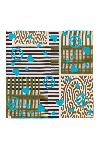 Nickituch Peace of Heart Multi 3 – edles Halstuch & Bandana | PURSCHOEN