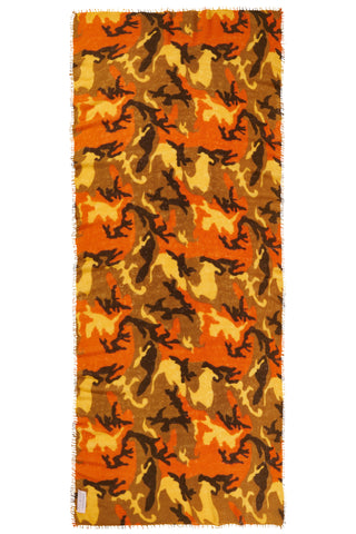 Kaschmirschal Camo Herbstrausch – bedruckt, 100 % Cashmere | PURSCHOEN