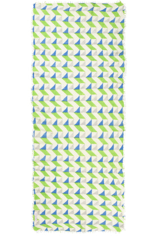 Kaschmirschal Calypso Lime – bedruckt, 100 % Cashmere | PURSCHOEN
