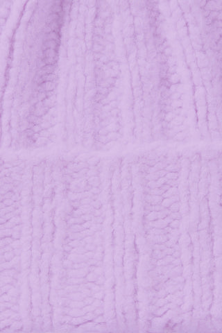 Chunky Knit Kaschmir Beanie Emilia Flieder