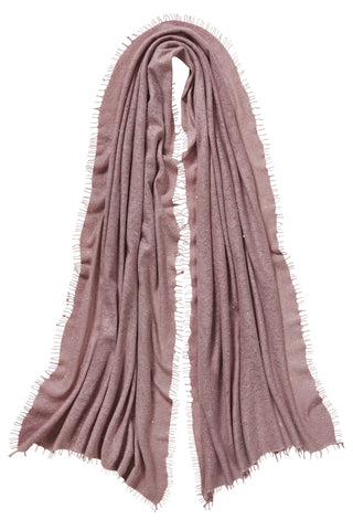 Kaschmirschal Galactic Stars Coffee – Lurex-Glanz, 100 % Cashmere | PURSCHOEN