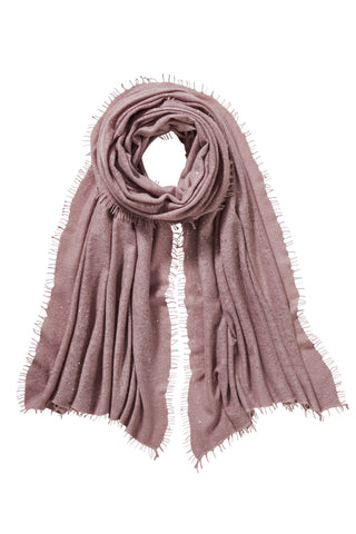 Kaschmirschal Galactic Stars Coffee – Lurex-Glanz, 100 % Cashmere | PURSCHOEN