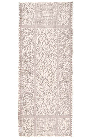 Kaschmirschal Savanne Nougat – bedruckt, 100 % Cashmere | PURSCHOEN