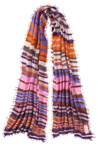 Kaschmirschal Rainbow Multi 2 – bedruckt, 100 % Cashmere | PURSCHOEN