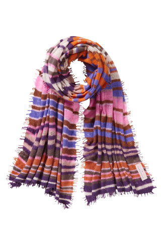 Kaschmirschal Rainbow Multi 2 – bedruckt, 100 % Cashmere | PURSCHOEN