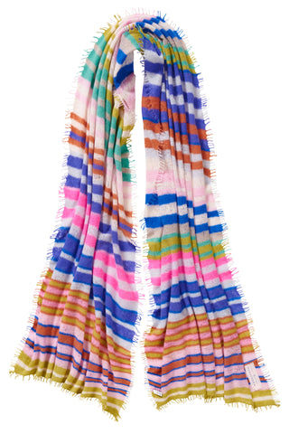 Kaschmirschal Rainbow Multi 1 – bedruckt, 100 % Cashmere | PURSCHOEN