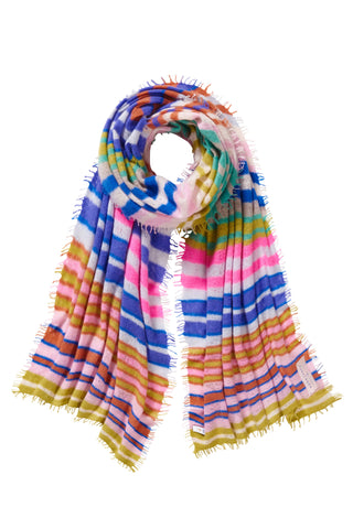 Kaschmirschal Rainbow Multi 1 – bedruckt, 100 % Cashmere | PURSCHOEN