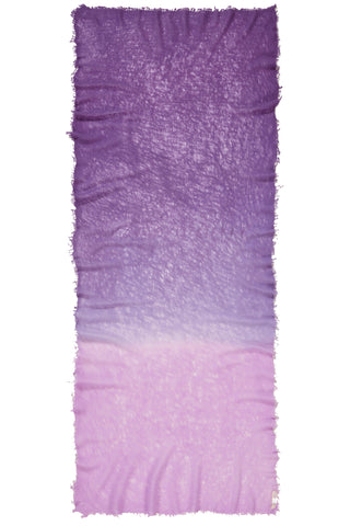Kaschmirschal Ombre Flieder-Violett – Ombré-Farbverlauf, 100 % Cashmere | PURSCHOEN