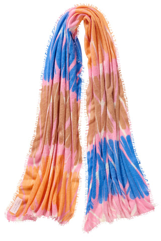 Kaschmirschal Maya Flamingo – bedruckt, 100 % Cashmere | PURSCHOEN