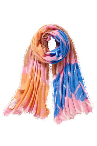 Kaschmirschal Maya Flamingo – bedruckt, 100 % Cashmere | PURSCHOEN