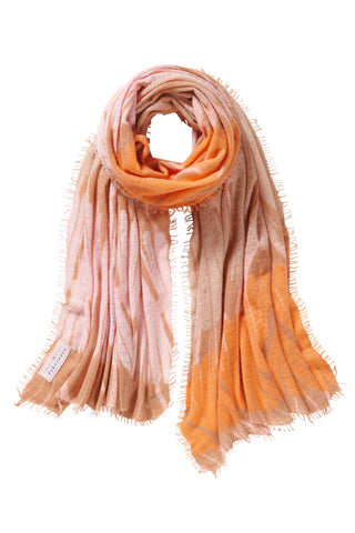 Kaschmirschal Maya Karamell – bedruckt, 100 % Cashmere | PURSCHOEN