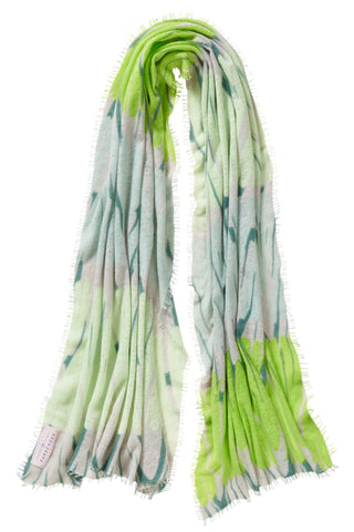 Kaschmirschal Maya Schilf – bedruckt, 100 % Cashmere | PURSCHOEN