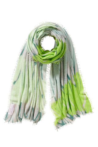 Kaschmirschal Maya Schilf – bedruckt, 100 % Cashmere | PURSCHOEN