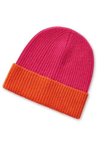 Beanie Klara Himbeere Sanddorn