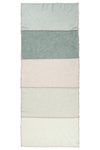 Kaschmirschal Miss Patch Schilf – Patchwork-Design, 100 % Cashmere | PURSCHOEN