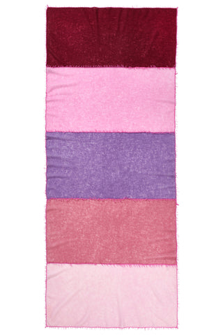 Kaschmirschal Miss Patch Antik Rosa – Patchwork-Design, 100 % Cashmere | PURSCHOEN