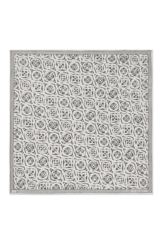 Nickituch Kaleidoskop Eisblau Asphalt – edles Halstuch & Bandana | PURSCHOEN