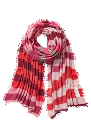 Kaschmirschal Galactic Rainbow Pink – Lurex-Glanz, 100 % Cashmere | PURSCHOEN