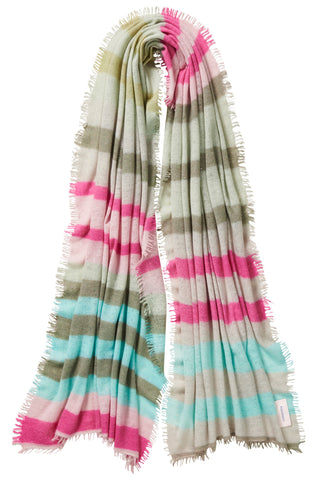 Kaschmirschal Galactic Rainbow Schilf – Lurex-Glanz, 100 % Cashmere | PURSCHOEN