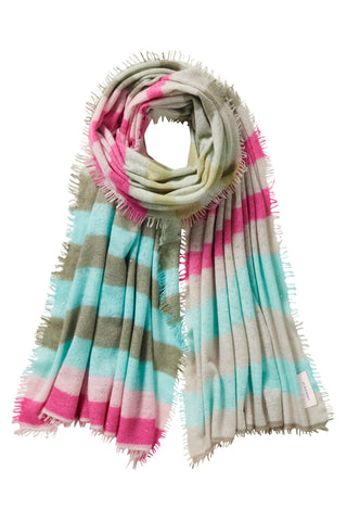 Kaschmirschal Galactic Rainbow Schilf – Lurex-Glanz, 100 % Cashmere | PURSCHOEN