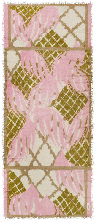 Kaschmirschal Feuervogel Rose – bedruckt, 100 % Cashmere | PURSCHOEN