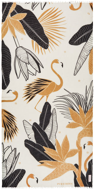 Kaschmirschal gewebt Flamingo Fog – bedruckt, 100 % Cashmere | PURSCHOEN