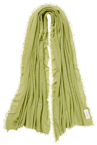 Kaschmirschal Pistazie – einfarbig, 100 % Cashmere | PURSCHOEN