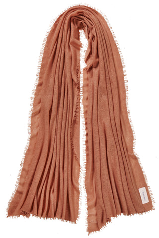 Kaschmirschal Mokka – einfarbig, 100 % Cashmere | PURSCHOEN