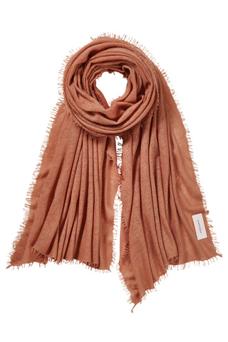 Kaschmirschal Mokka – einfarbig, 100 % Cashmere | PURSCHOEN