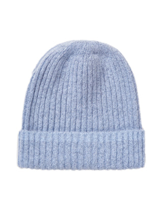 PURSCHOEN Mütze Royale Eisblau dark – Soft Touch aus flauschigem Garn