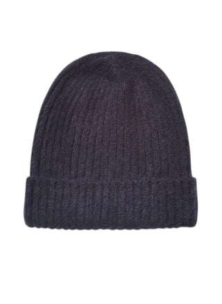 Mütze Royale Black – Soft Touch aus flauschigem Garn