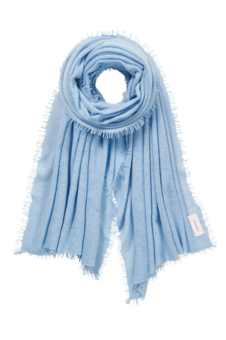 Kaschmirschal Galactic Stars Bleu – Lurex-Glanz, 100 % Cashmere | PURSCHOEN