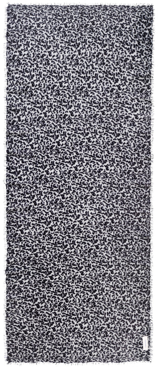 Kaschmirschal Galactic Leo Black Grey – Lurex-Glanz, 100 % Cashmere | PURSCHOEN