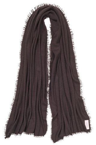 Kaschmirschal Bitter Chocolate – einfarbig, 100 % Cashmere | PURSCHOEN