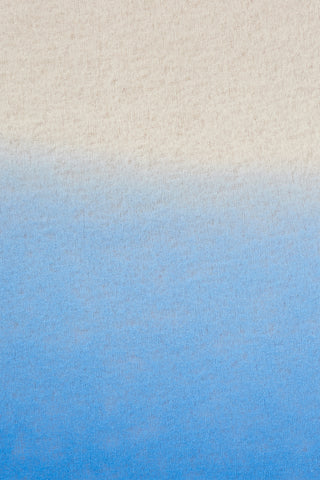 Kaschmirschal Ombre Sommerblau-Sky Blue – Ombré-Farbverlauf, 100 % Cashmere | PURSCHOEN