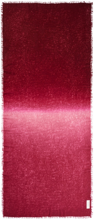 Kaschmirschal Ombre Beere-Bordo – Ombré-Farbverlauf, 100 % Cashmere | PURSCHOEN