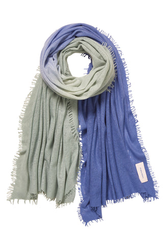 Kaschmirschal Ombre Night Dream – Ombré-Farbverlauf, 100 % Cashmere | PURSCHOEN