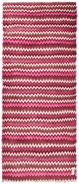 Kaschmirschal Chevron Chocolate – bedruckt, 100 % Cashmere | PURSCHOEN