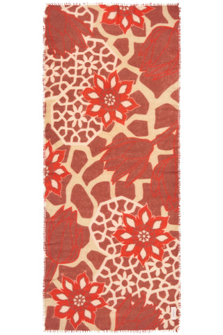 Kaschmirschal Neo Zahara Dark Puder Lipstick – bedruckt, 100 % Cashmere | PURSCHOEN