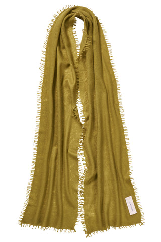 Kaschmirschal Slim Pistazie – einfarbig 100 % Cashmere | PURSCHOEN