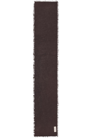Kaschmirschal Slim Bitter Chocolate – einfarbig 100 % Cashmere | PURSCHOEN