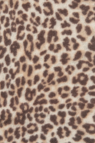 Kaschmirschal Slim Leo Beige Schoko – bedruckt 100 % Cashmere | PURSCHOEN