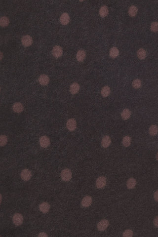 Polka Dot Kaschmirschal Slim Stardust Black Bitter Chocolate – gepunktet | PURSCHOEN